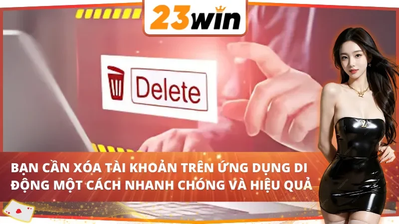 Cách Xóa Tài Khoản 23Win Đơn Giản Và Nhanh Chóng Năm 2025 5 Cách xóa tài khoản 23Win bằng ứng dụng di động